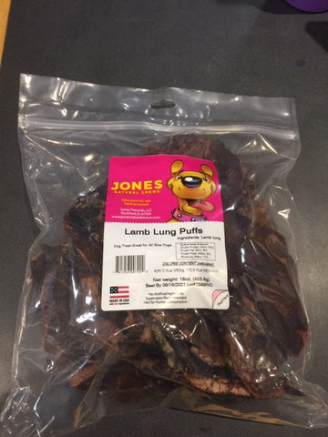 Jones Natural Lamb Lung Puffs